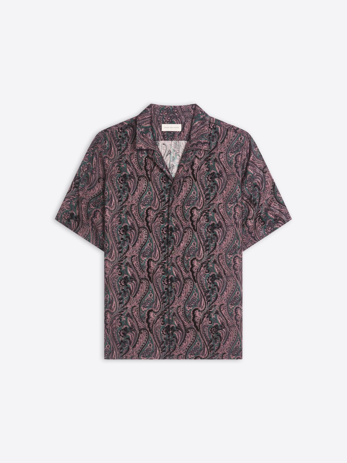 Boxy embroidered jacquard shirt