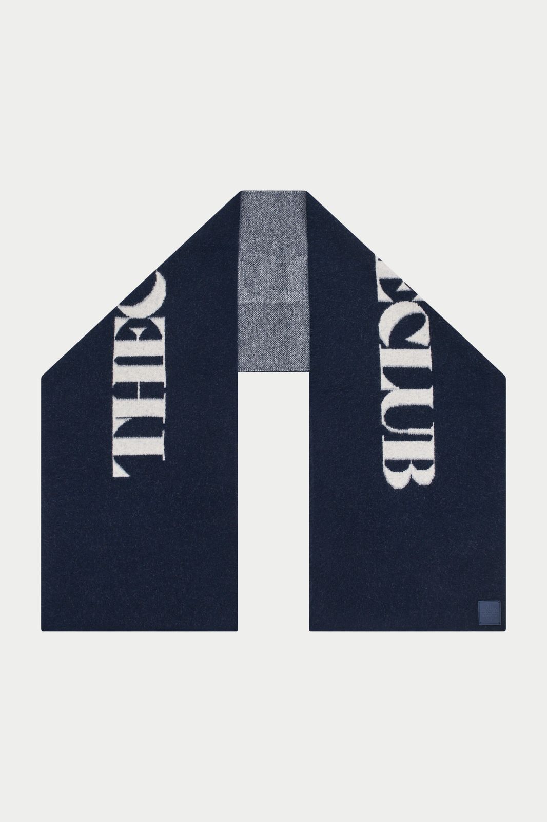 COPYRIGHT KNIT SCARF - NAVY