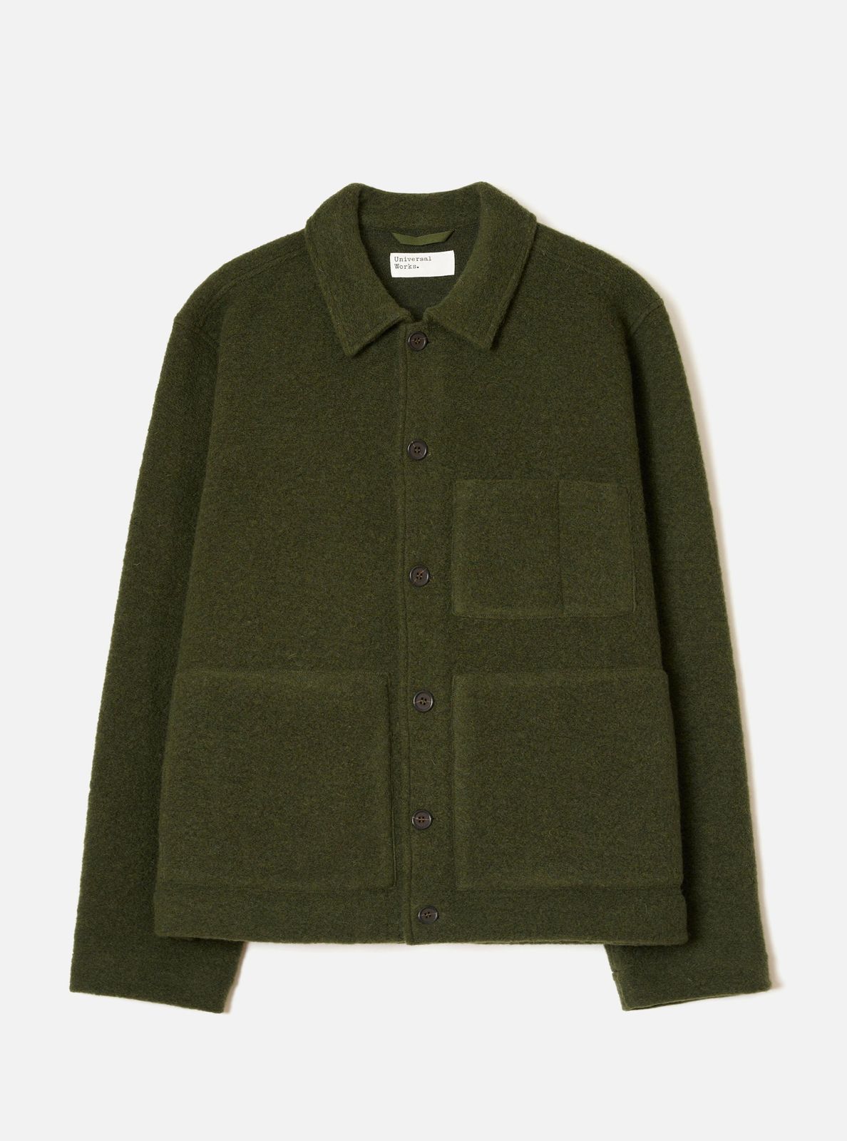 Olive Wool Fleece Uniform Jacket
