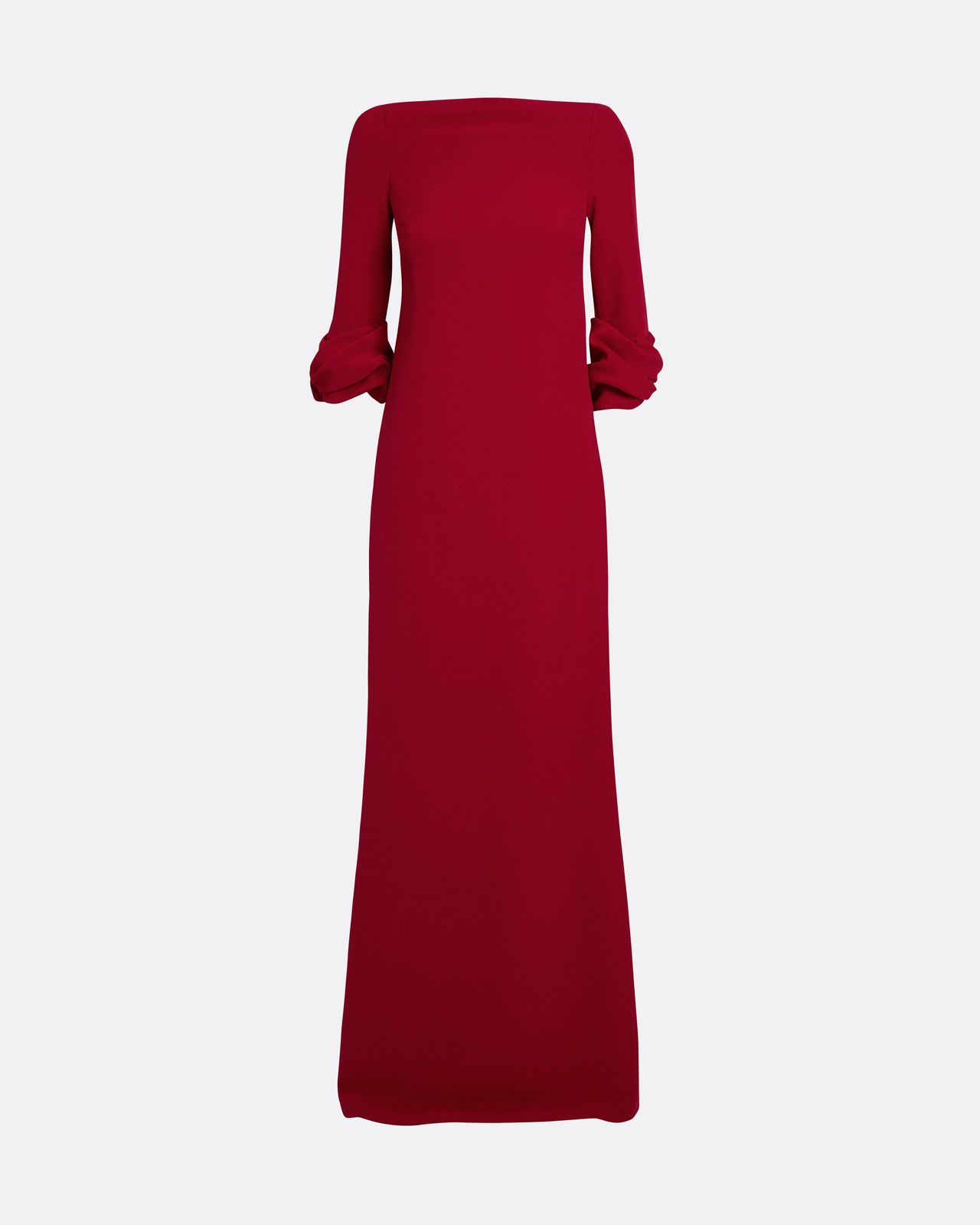 Danica Long Dress In Azalea Red