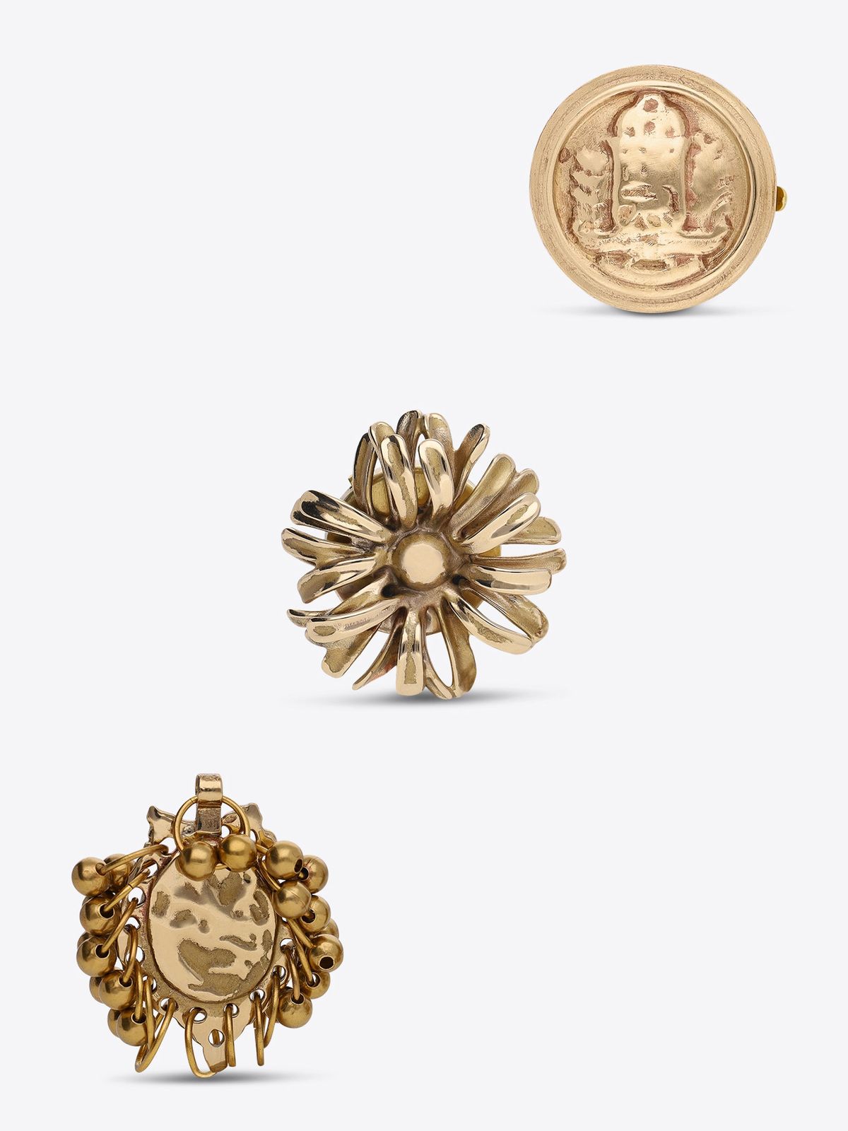 Brass button covers