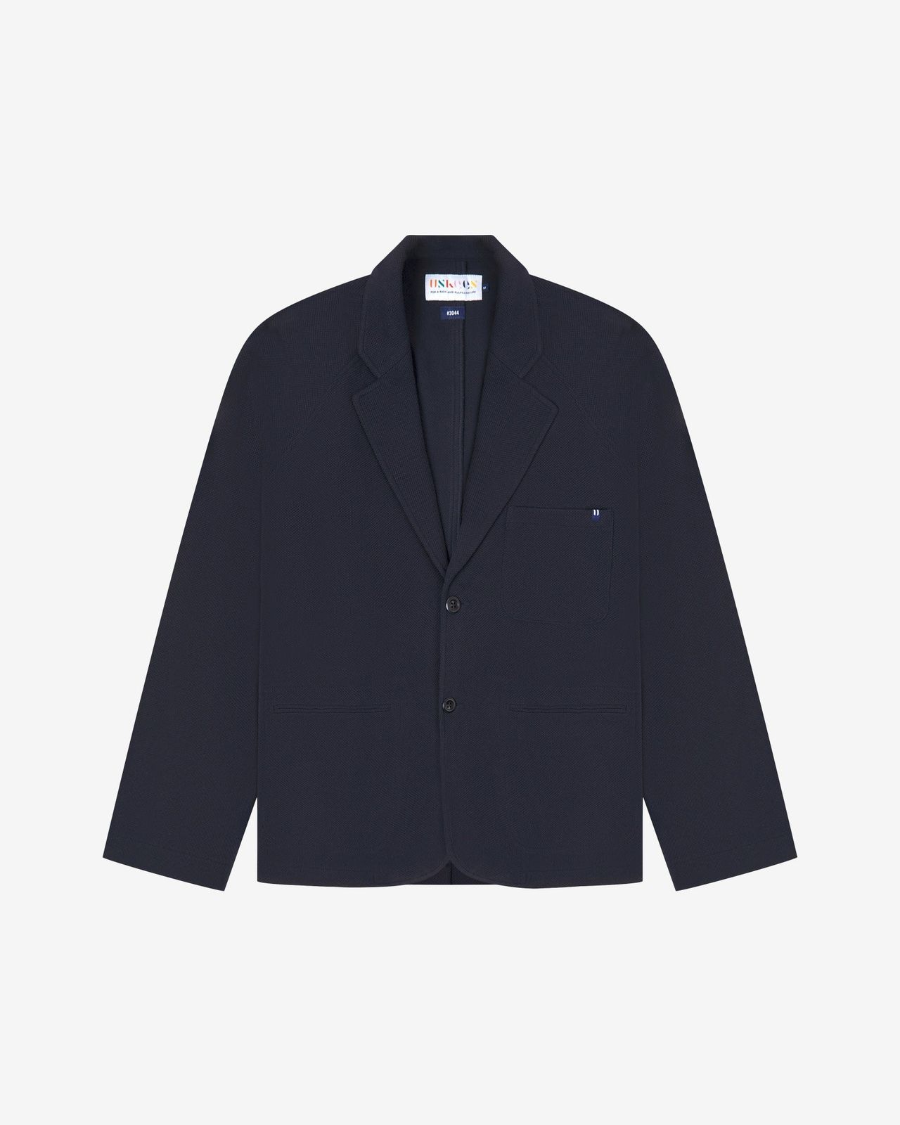 3044 Relaxed knitted blazer - midnight blue