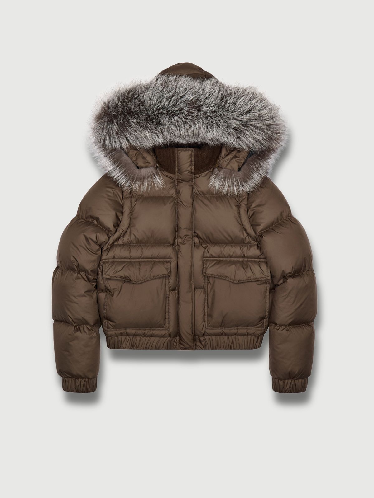 The Megeve Puffer Jacket and Vest Brown