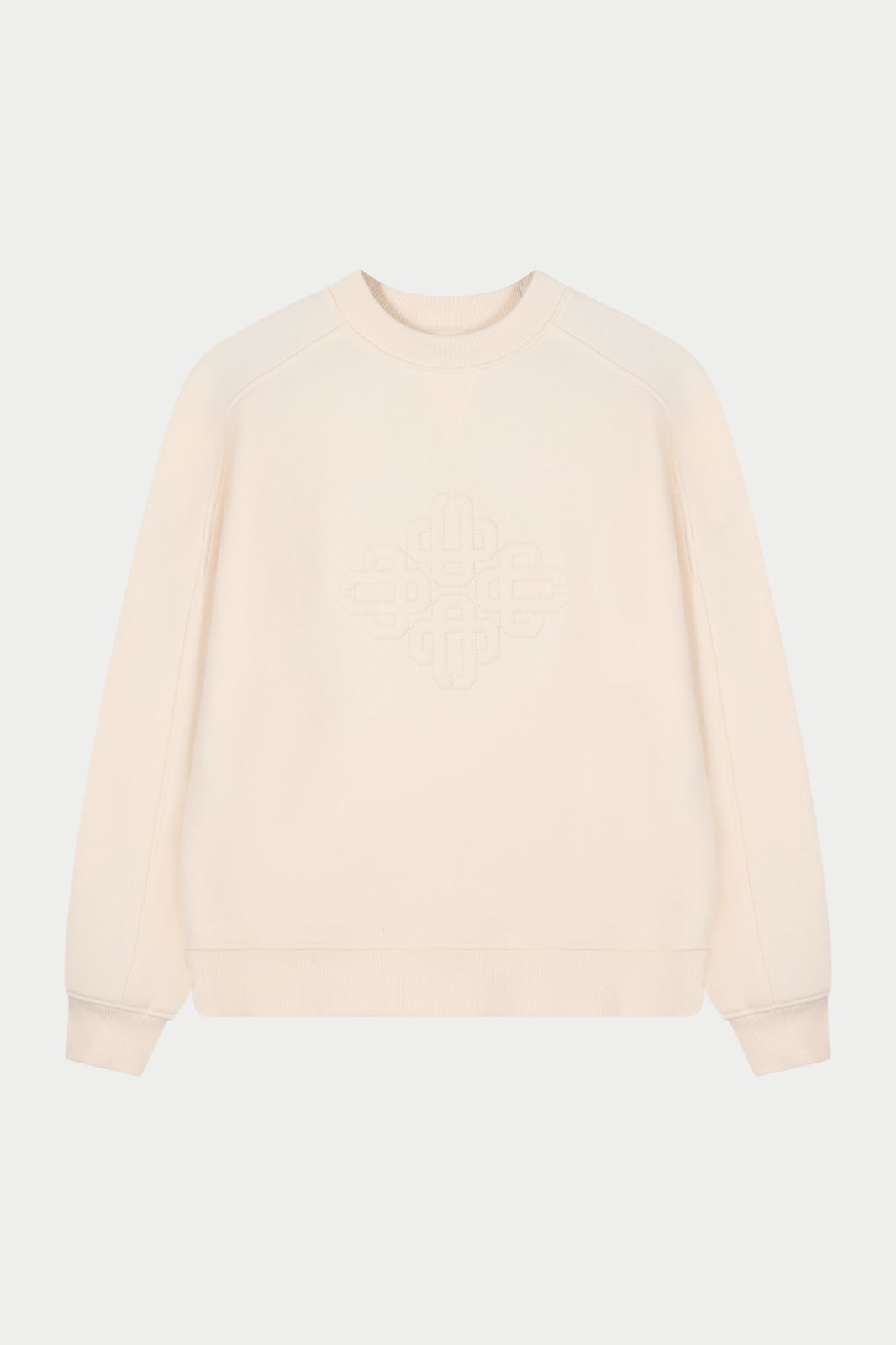 RAISED EMBLEM CREW - BUTTERMILK