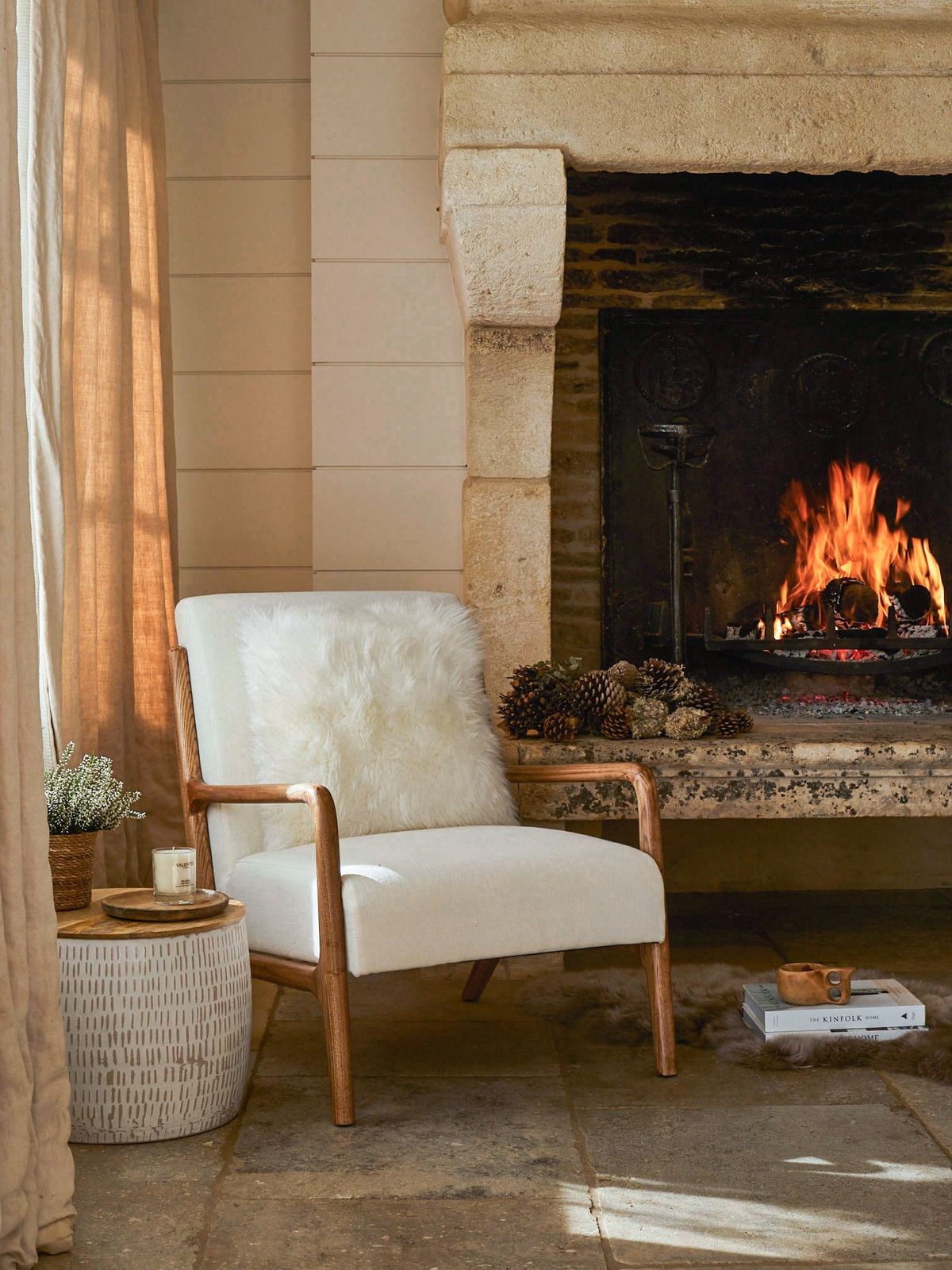 Sheepskin Cushion - White