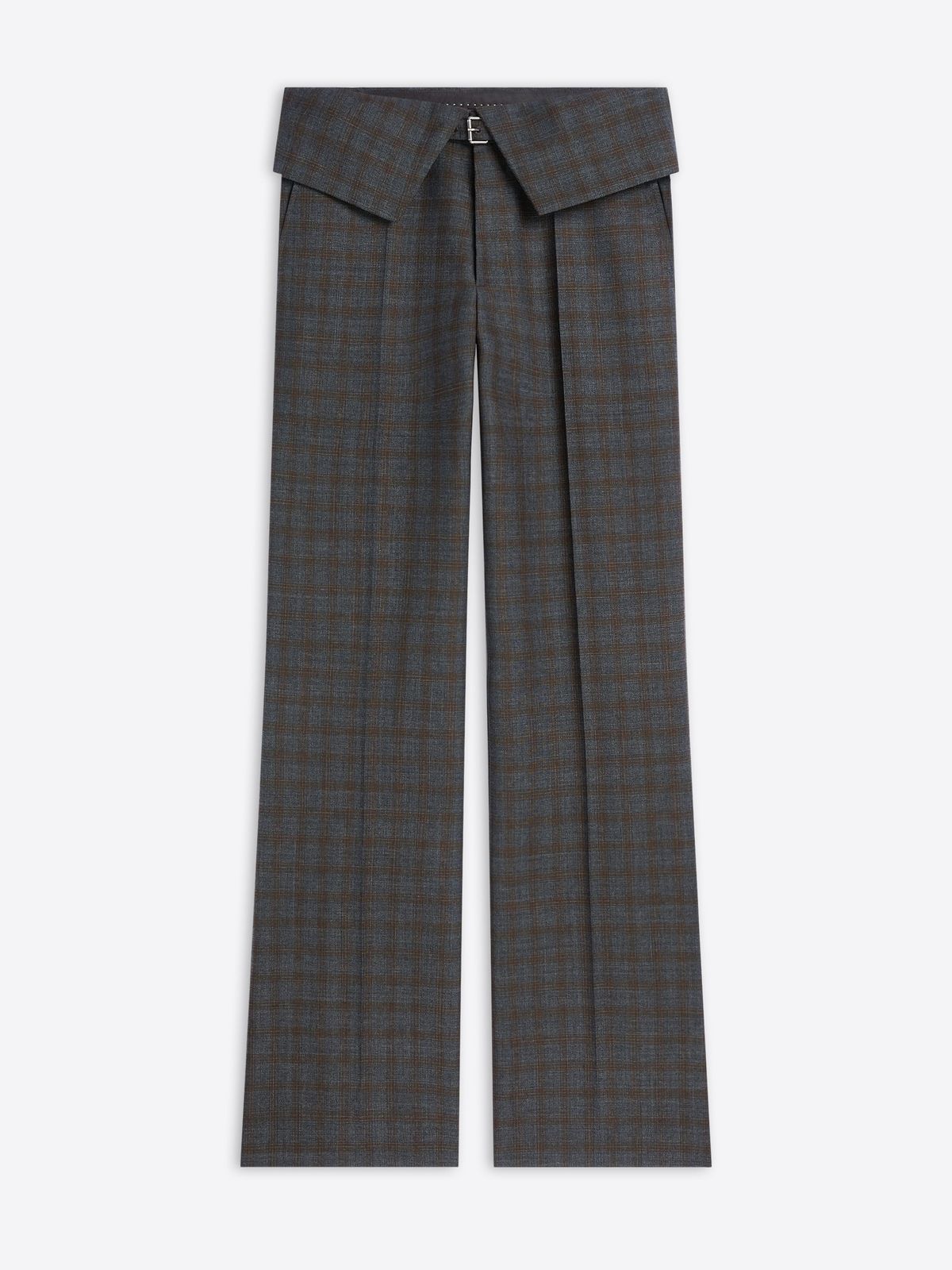Folded wool pants