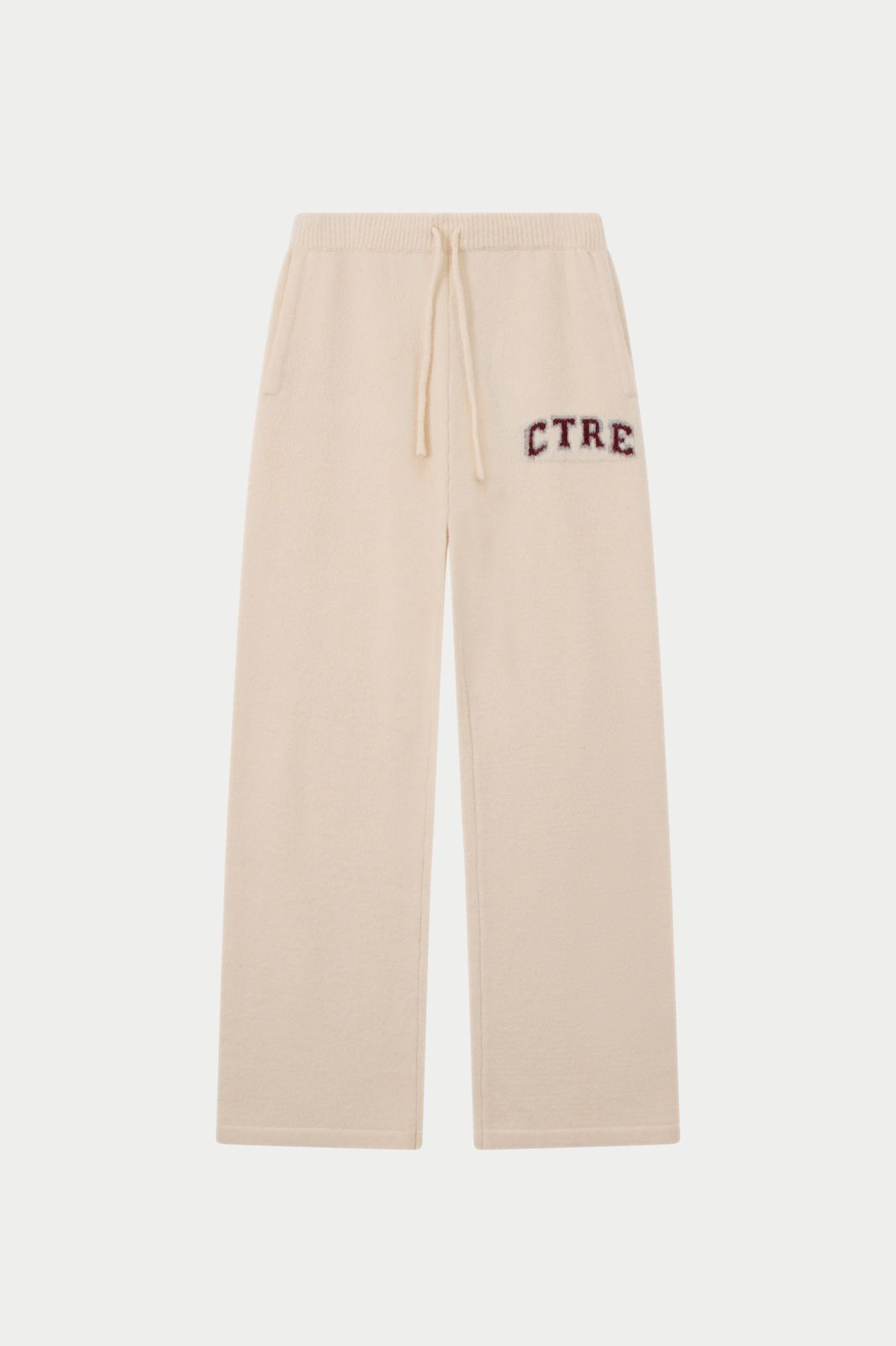 CTRE KNITTED JOGGERS - OFF WHITE