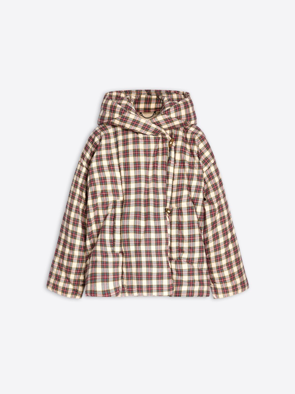 Flannel puffer jacket