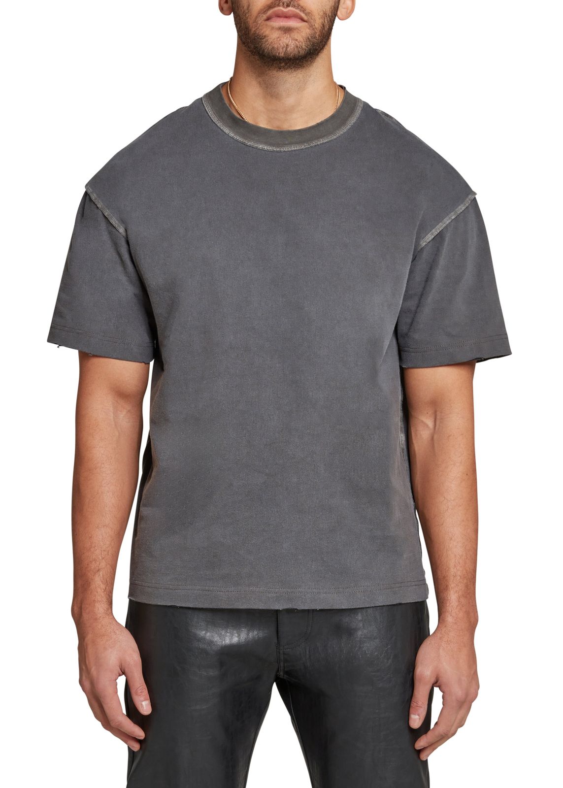 Vintage Grey Inside-Out T-shirt