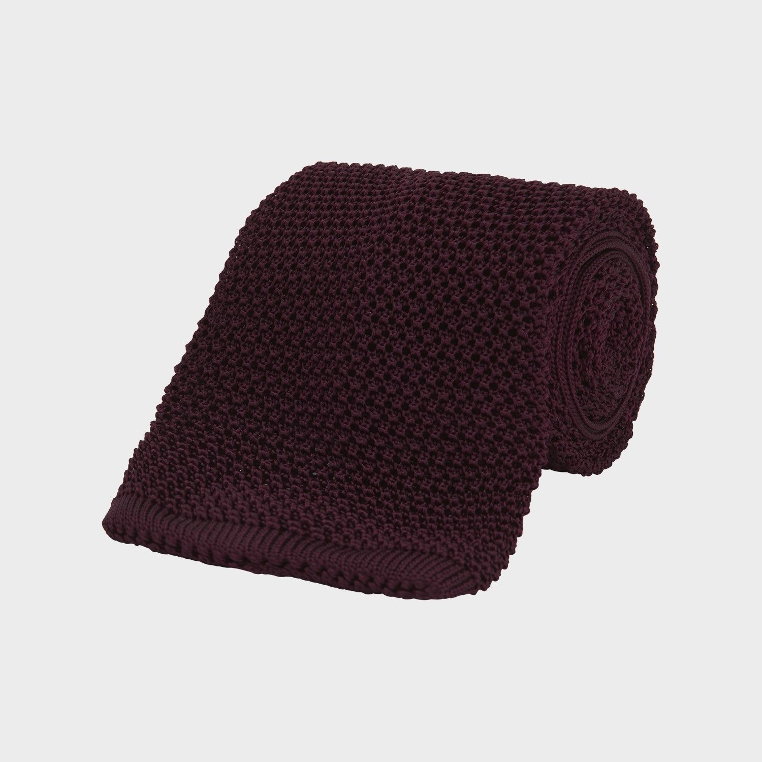 MTIE011-ZAI003 TIES 7.5CM, PLAIN, BURGUNDY