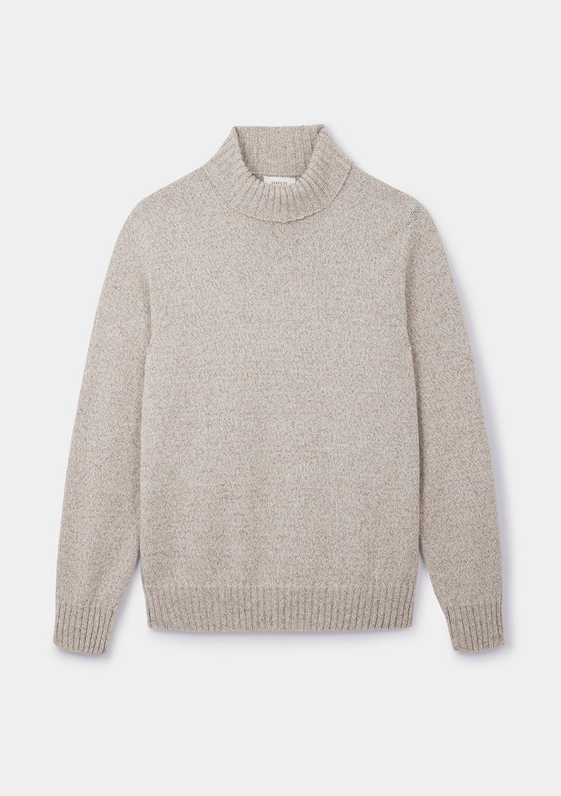 Beige Marl Rollneck Jumper