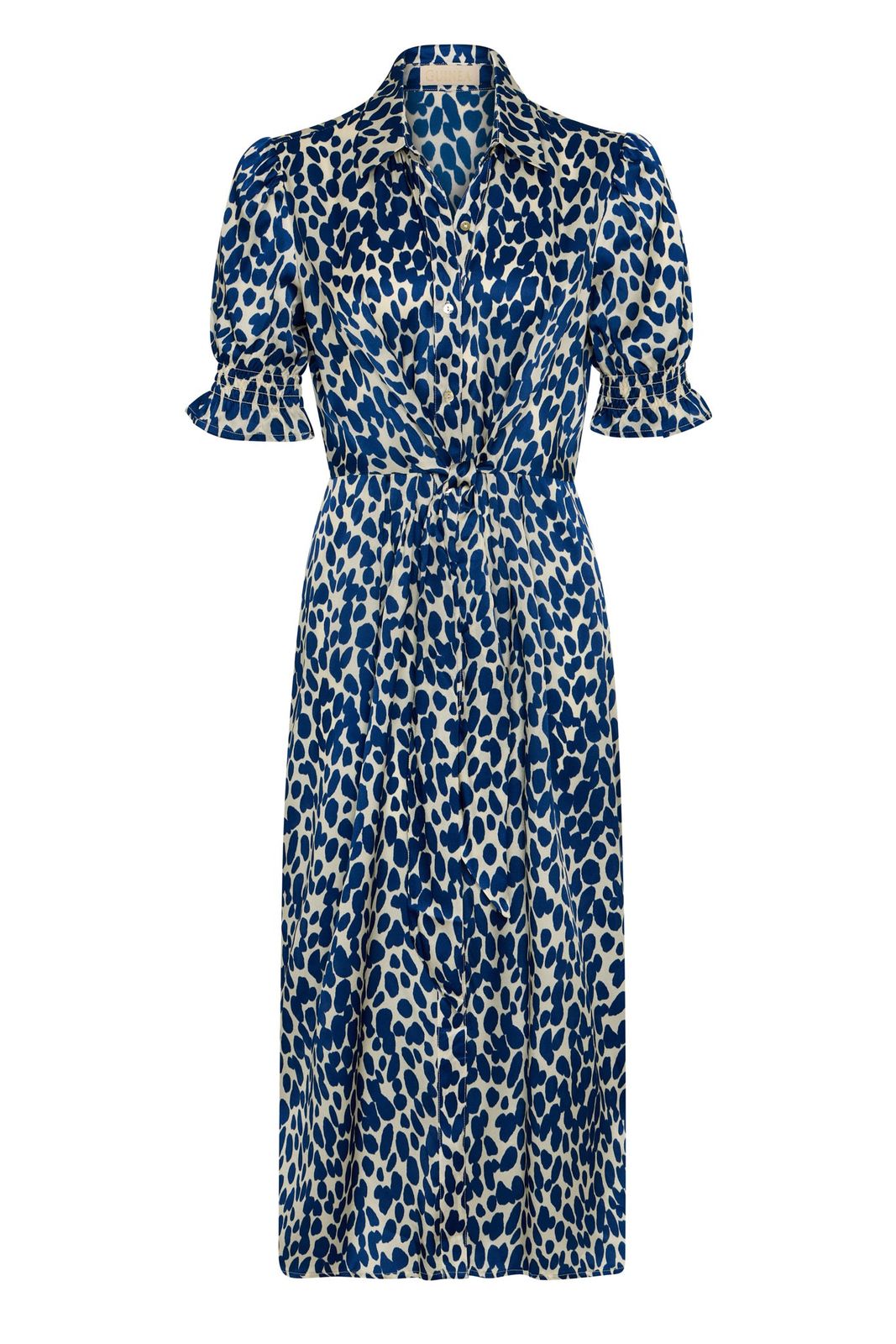 Isabella - Navy And White Tie Front