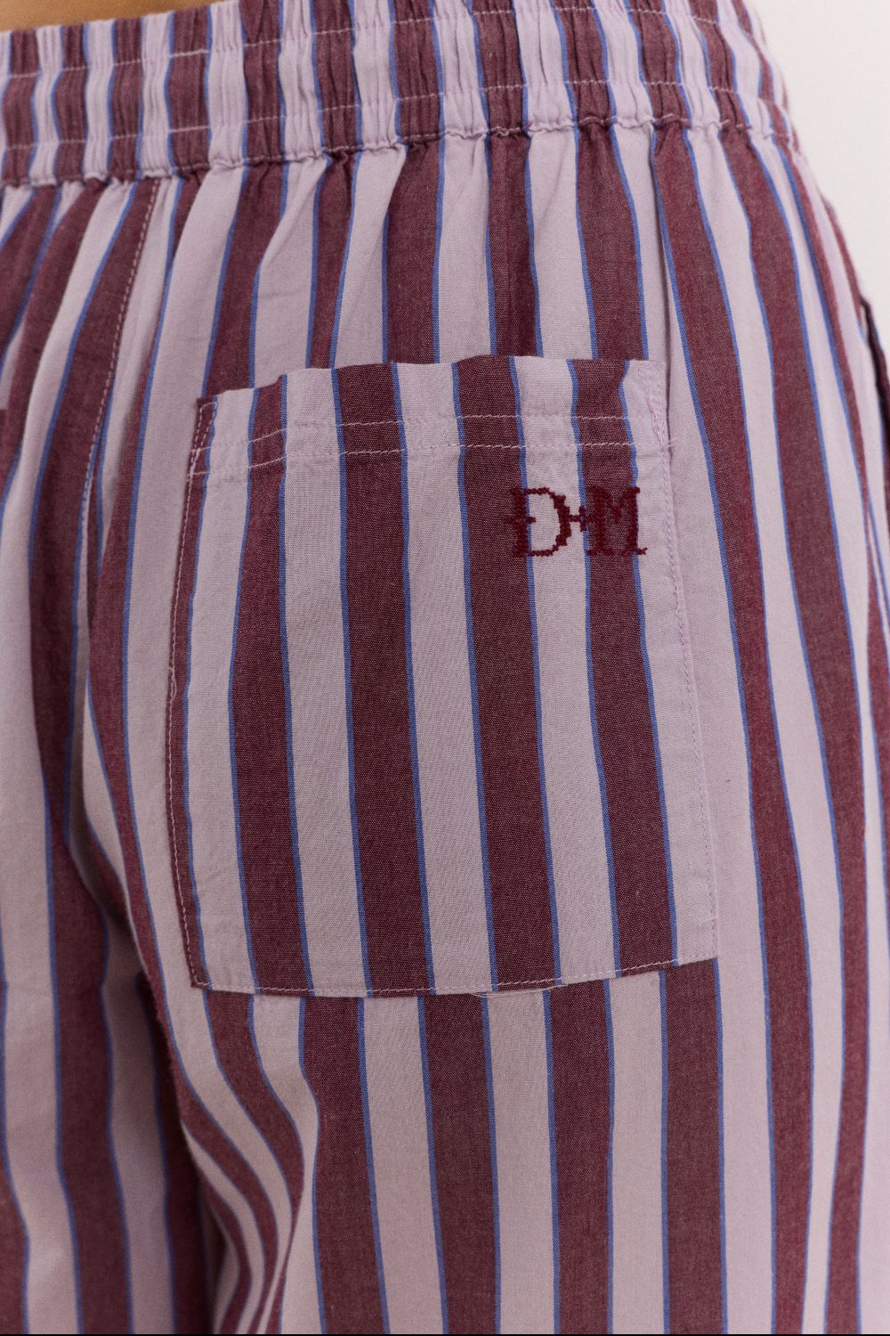 Bobbie 3 Piece Pyjama Set - Ruby Violet Stripe