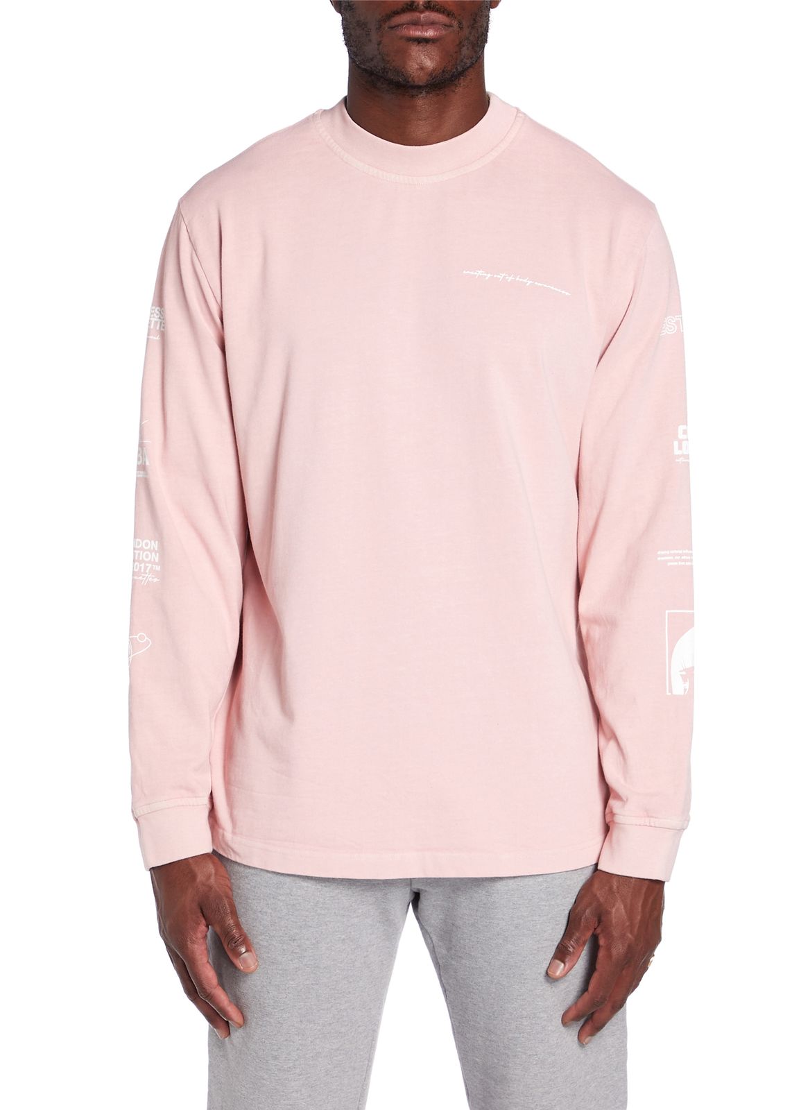 Pink Long Sleeve Logo T-shirt