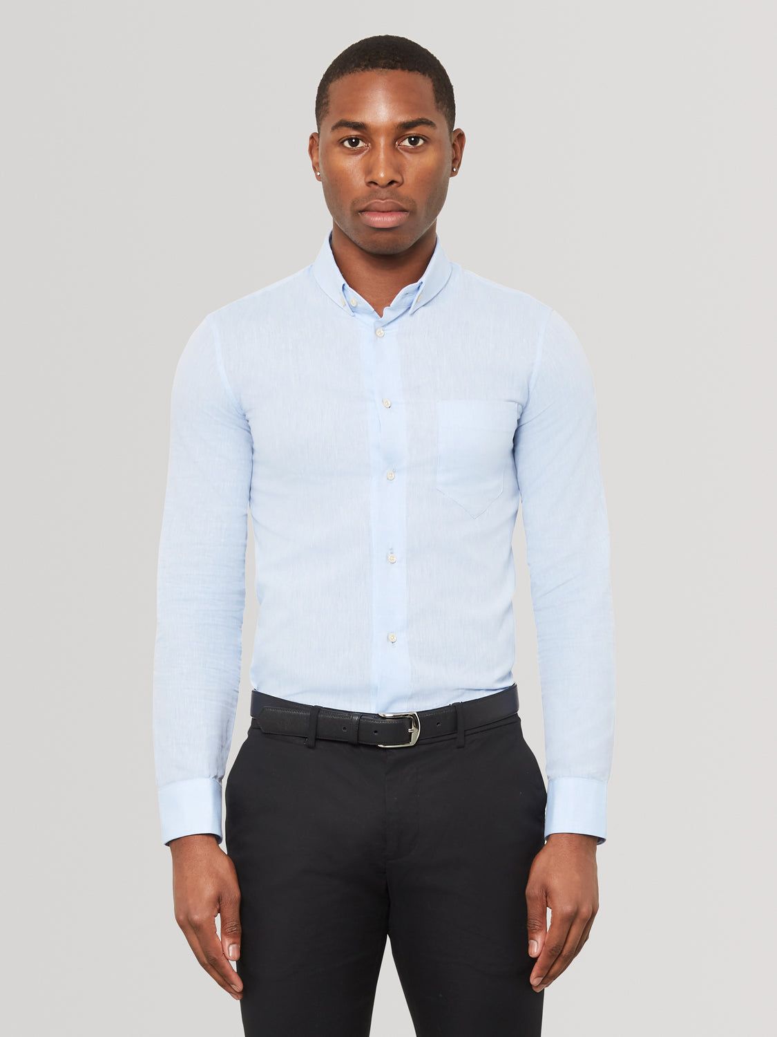Linen Shirt - Sky Blue