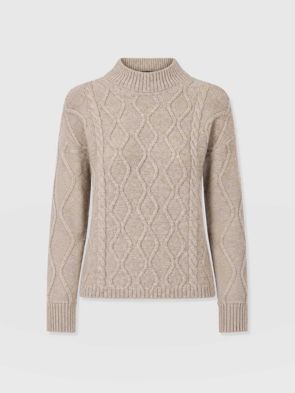 Arden Cable Knit Jumper - Oatmeal
