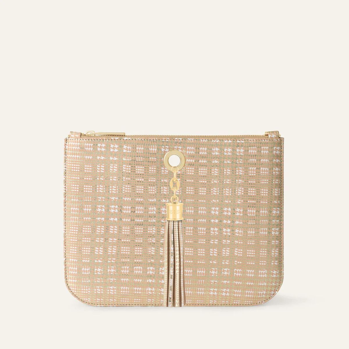 Ivy | Plaid Gold with Gold hardware
