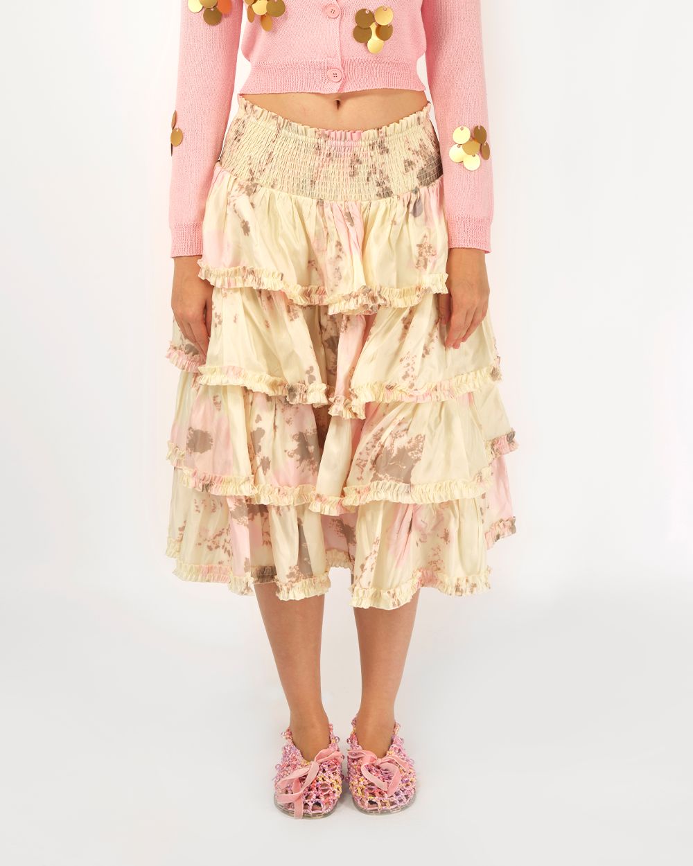 TIERED RUFFLE SKIRT