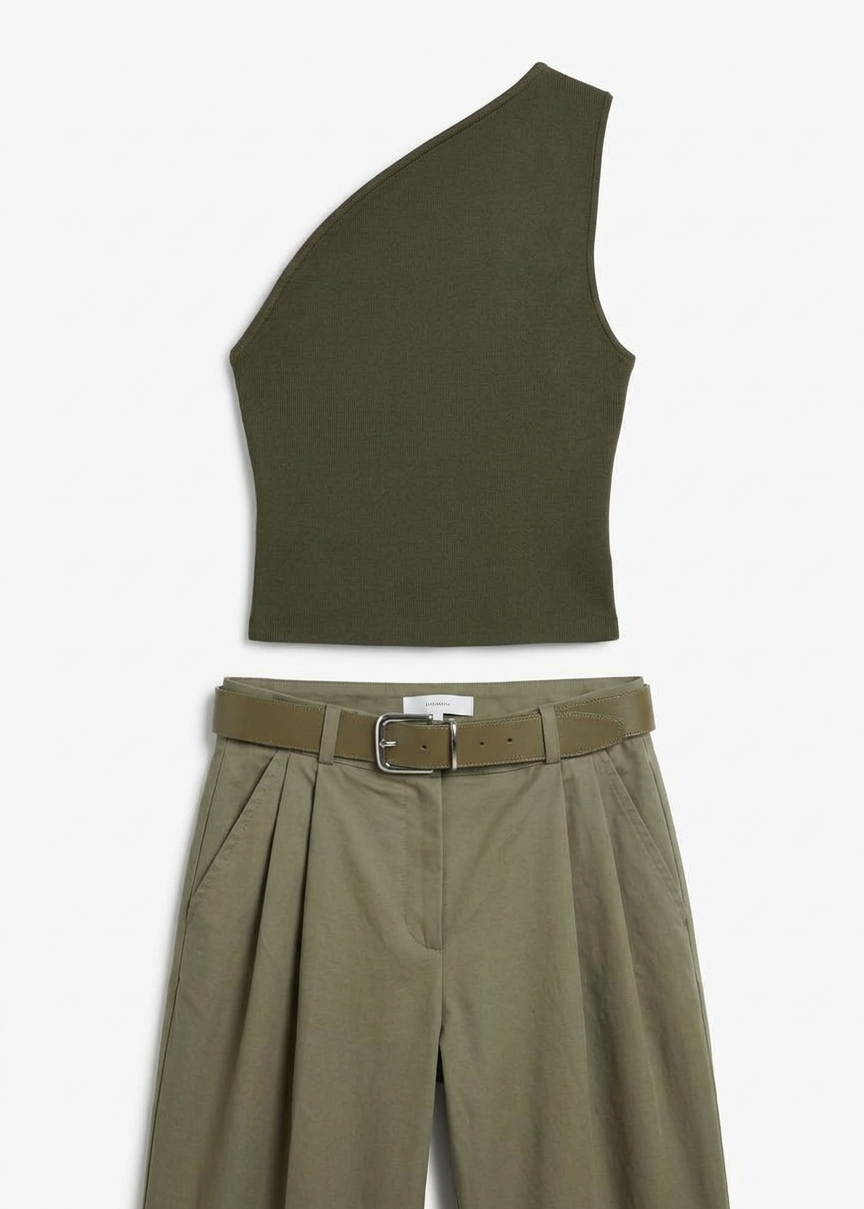 Christopher Esber Concave Wired Top - Kombu Green