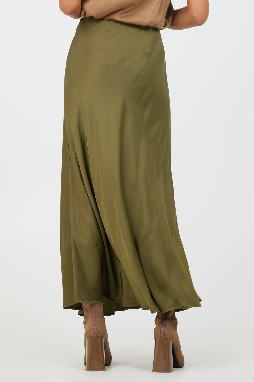 Rochella Satin Bias Cut Skirt