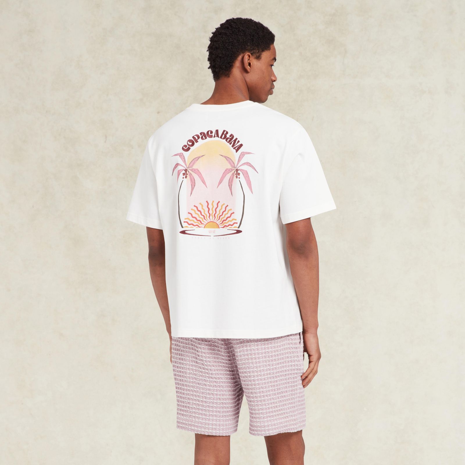 Copacabana Print T-Shirt - Ecru