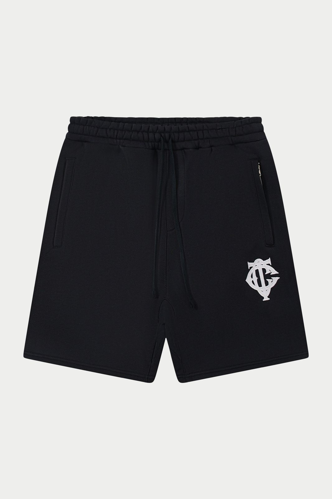 HEAVYWEIGHT MONOGRAM SHORTS - BLACK