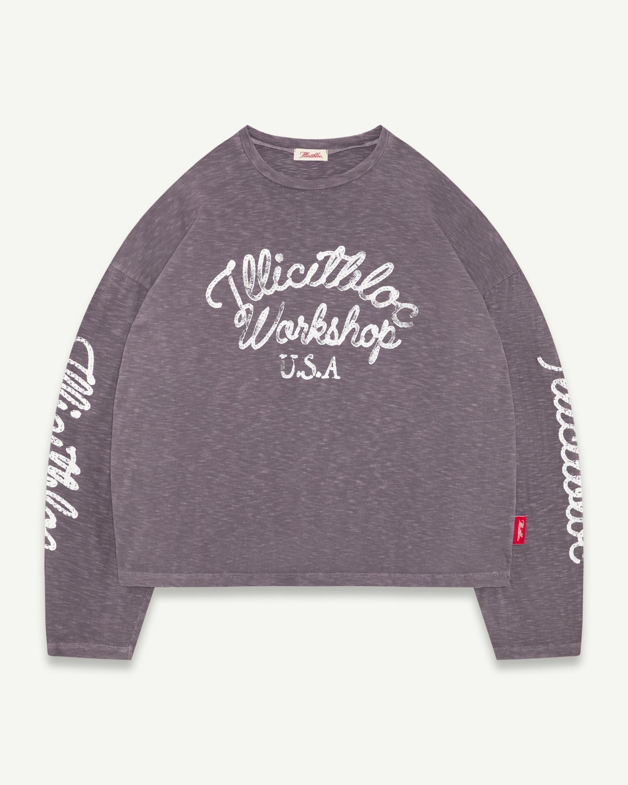 STALLIONS SLUB LONG SLEEVE T-SHIRT - SLATE