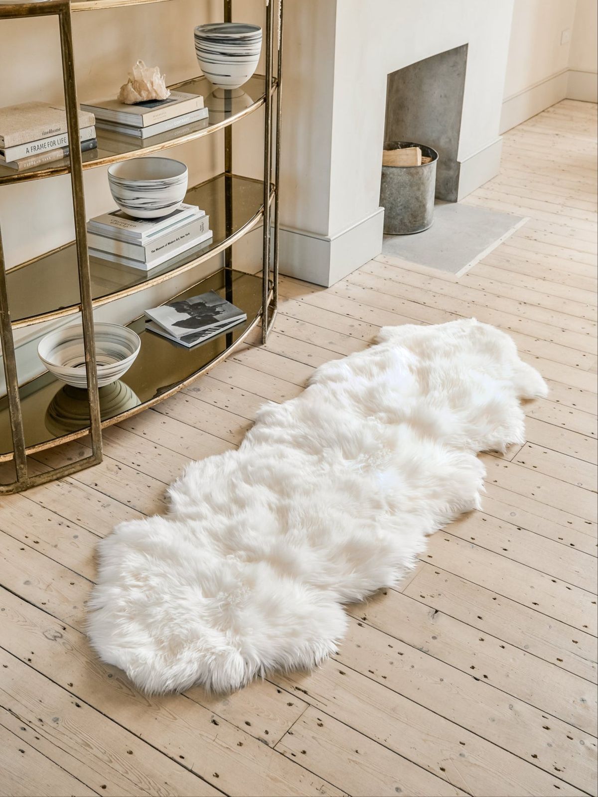 Double Sheepskin Rug - Ivory