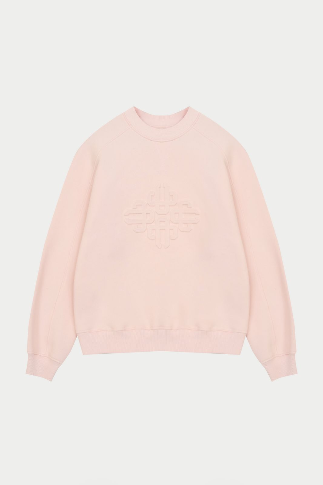 EMBOSSED SWEATSHIRT - PINK