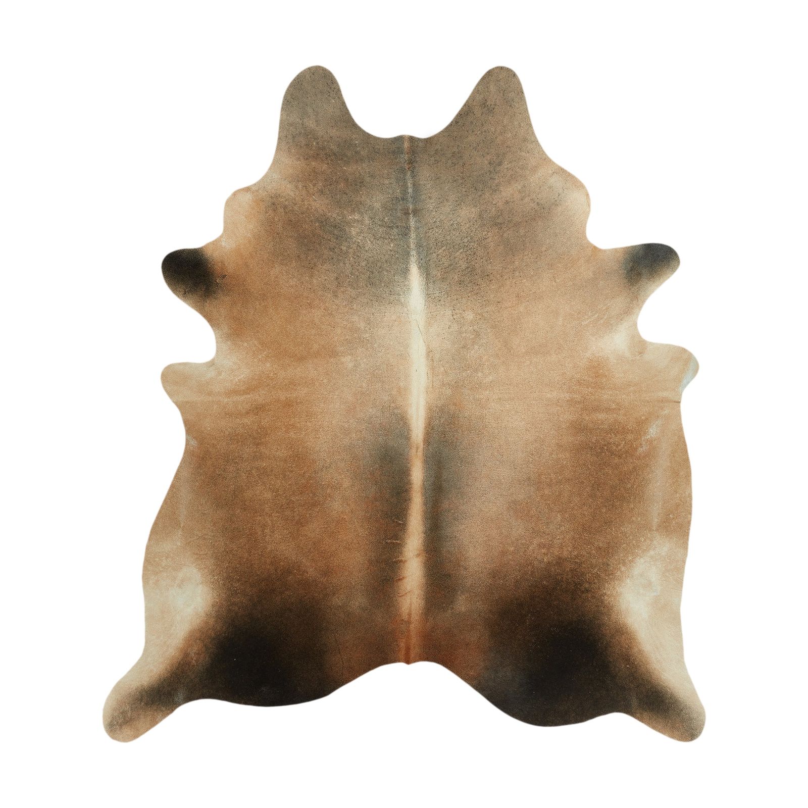 Cowhide Rug - Alpine Brown & White (220cm x 200cm)