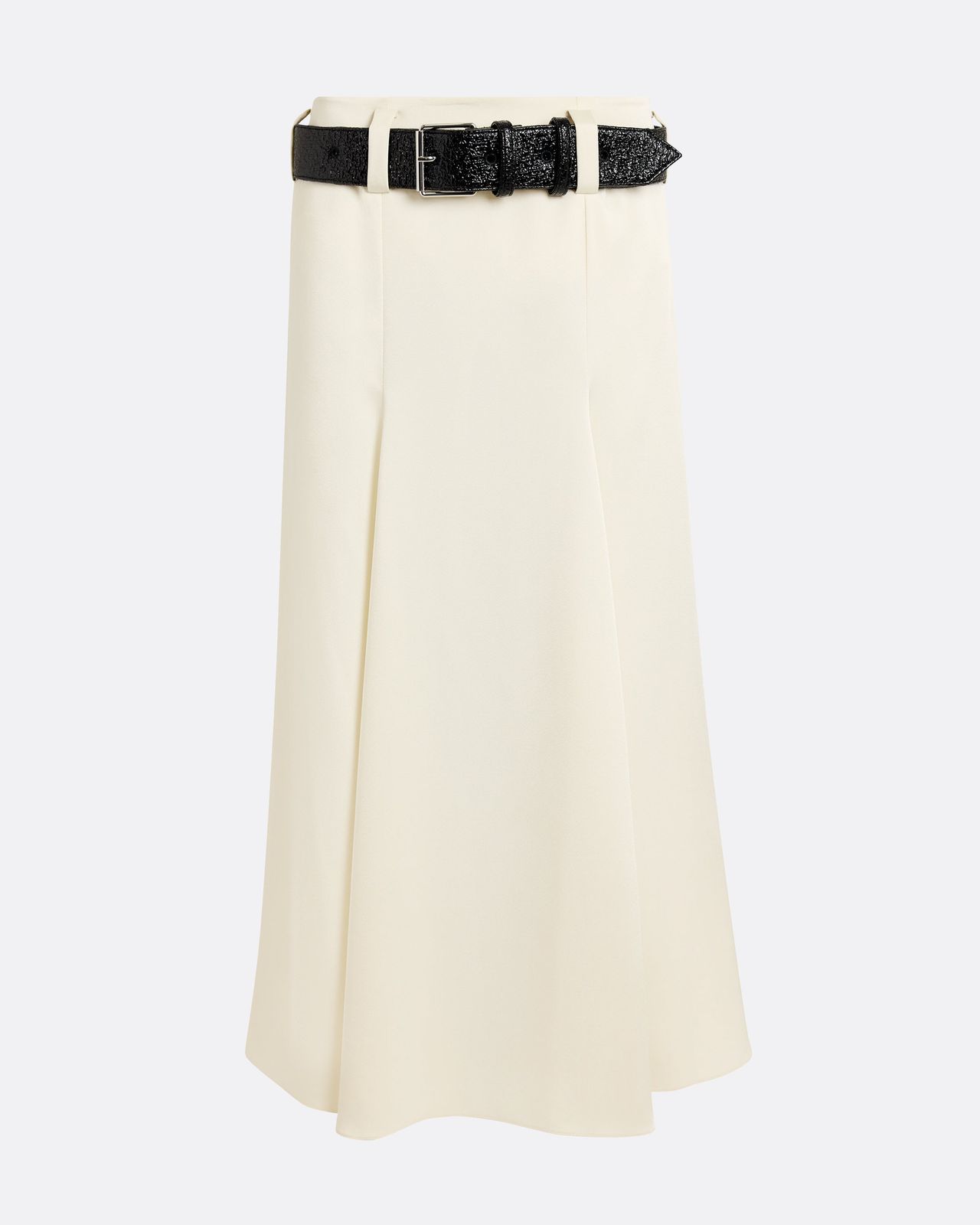 Nuala Skirt In Sorbet With Coated Tweed Belt