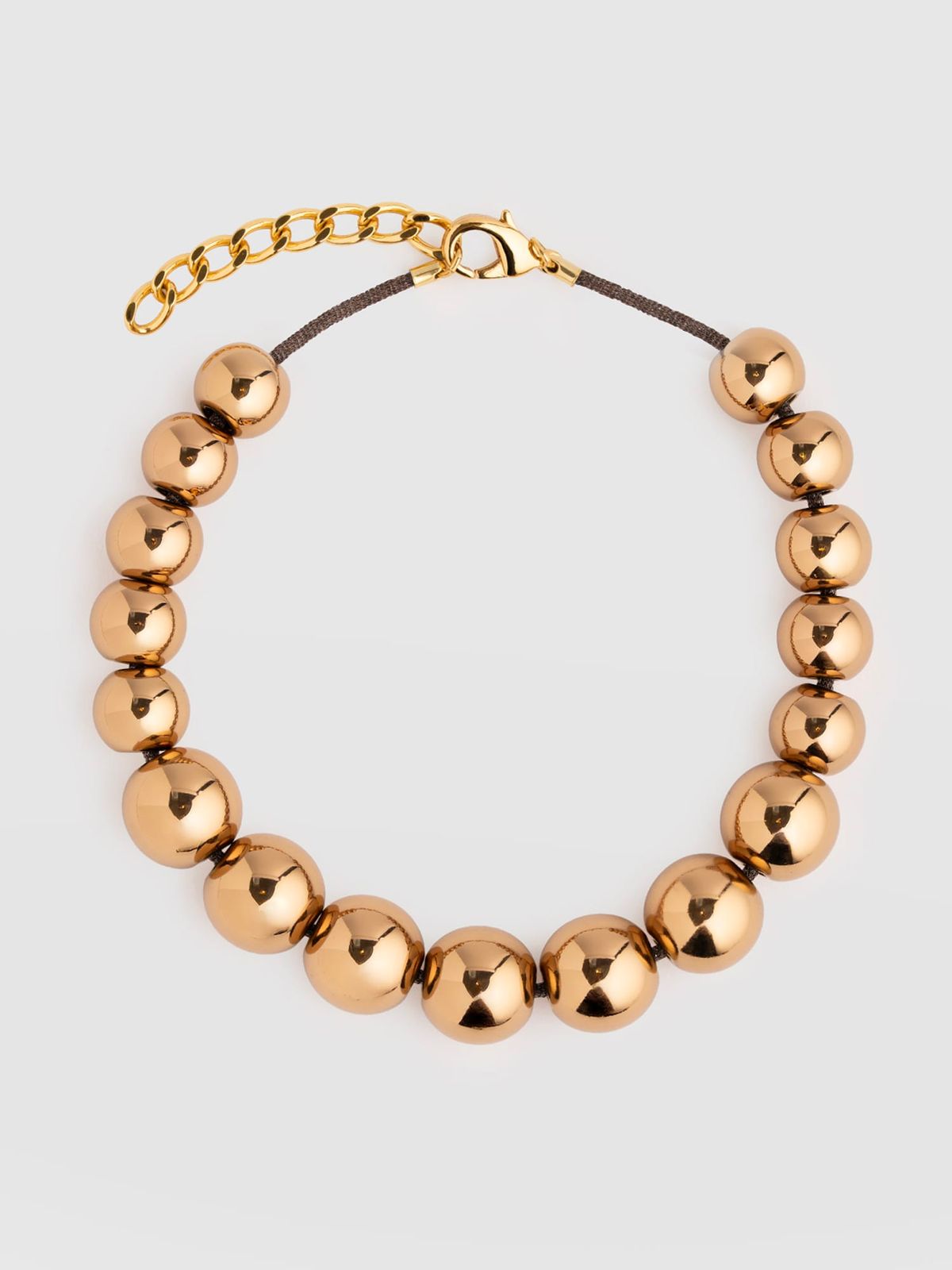 Beaded Necklace - Bronze