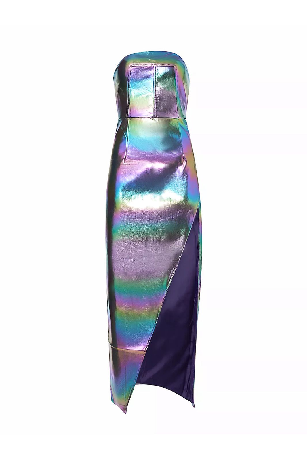 Gizelle Multi Metallic Strapless Maxi Dress