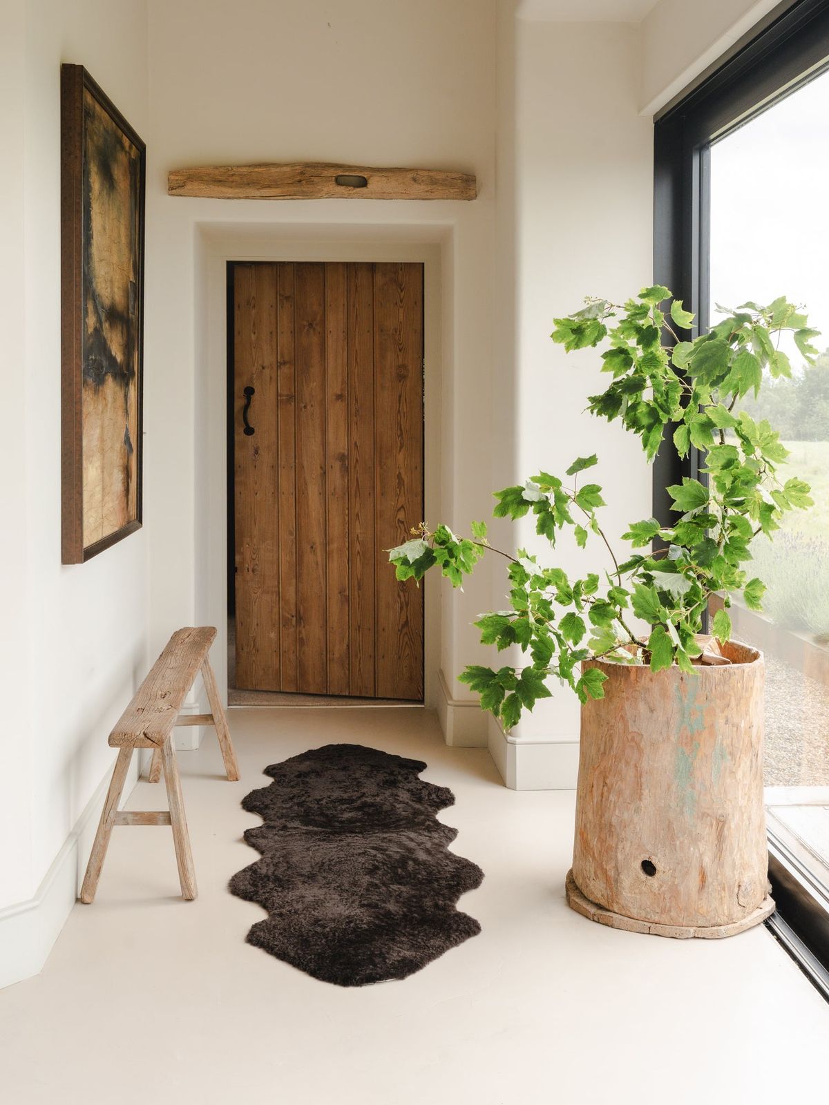 Double Shearling Rug - Espresso