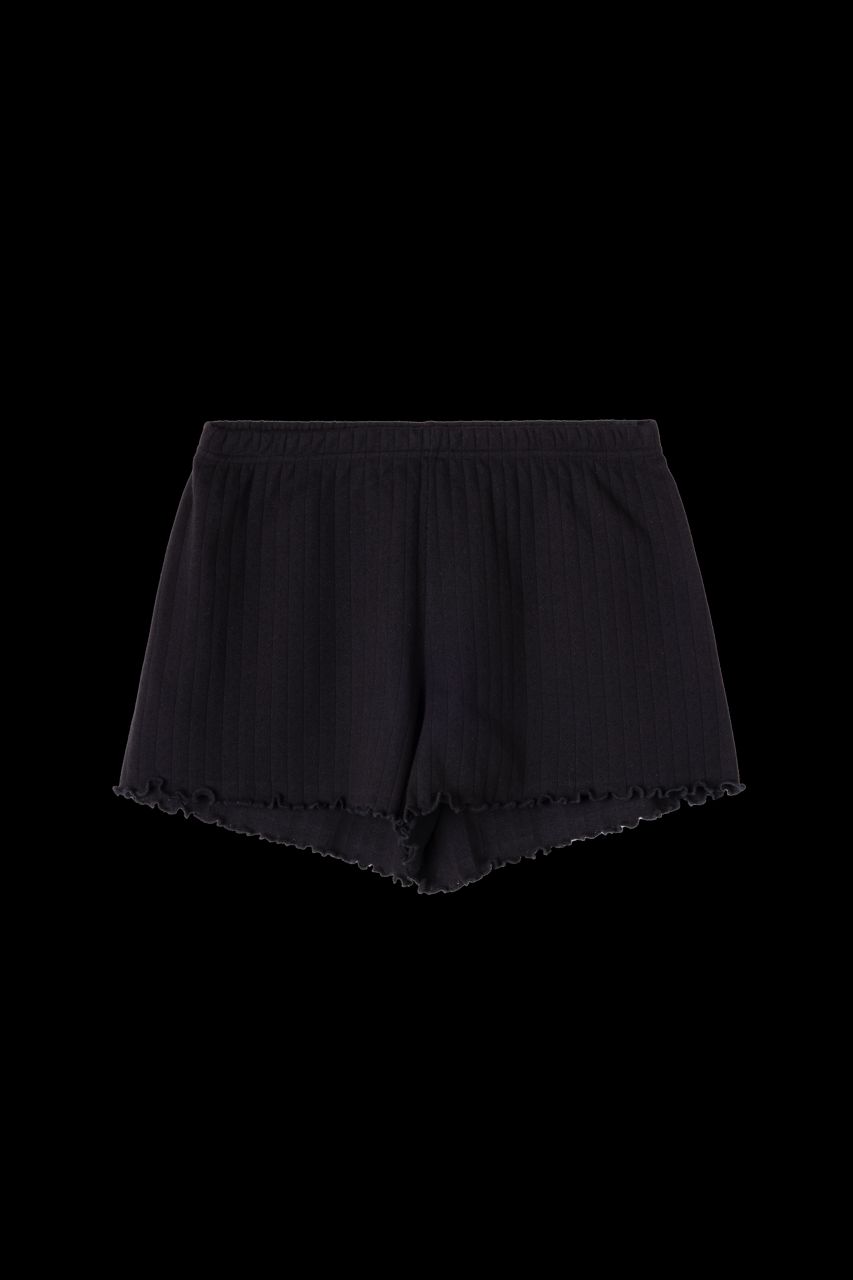 Pointelle Shorts Black