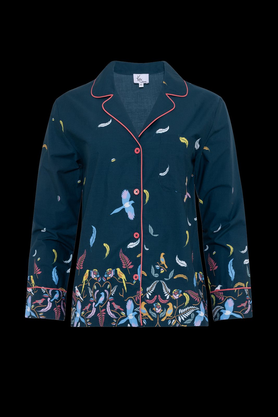 The Andi Navy Pyjama Set in Organic Cotton