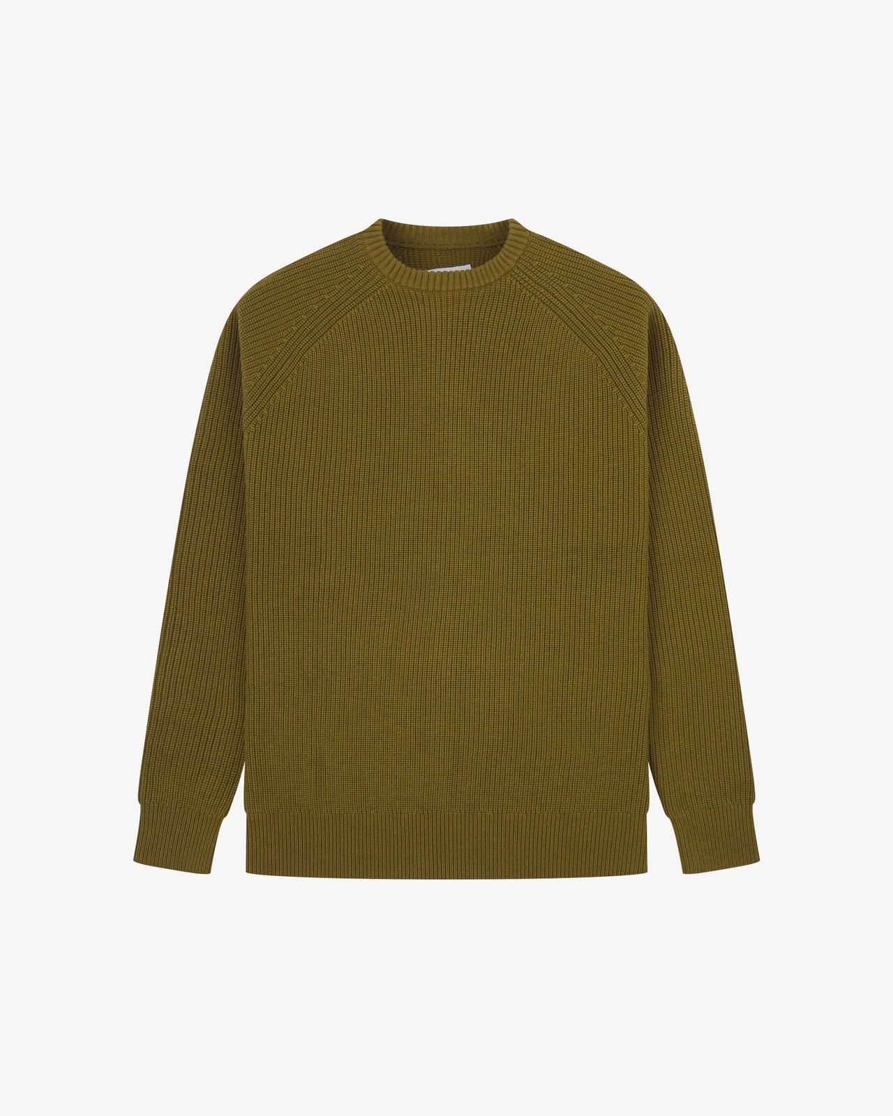 7013 Crew knit jumper - woodland green