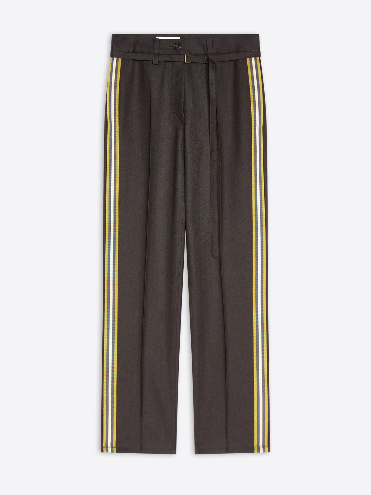 Slim leg wool pants