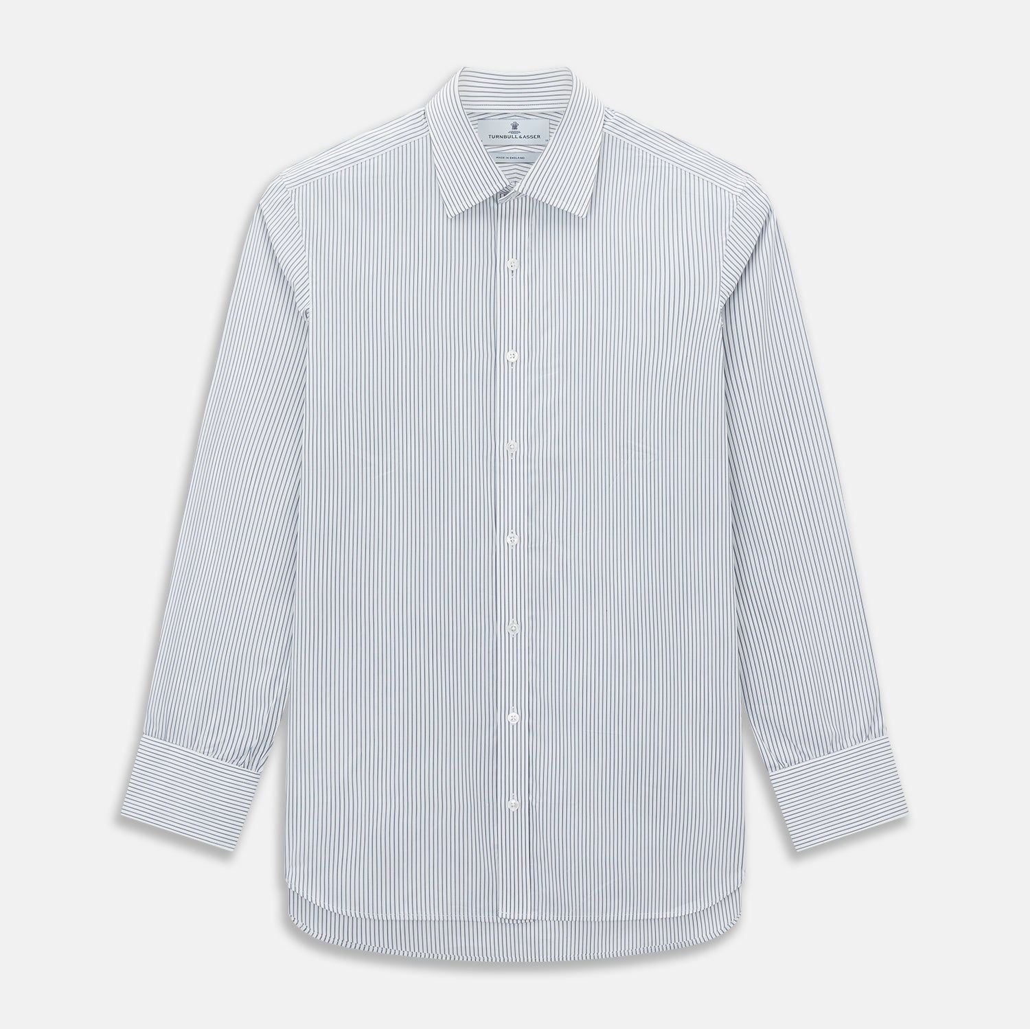 Navy Pair Stripe Mayfair Shirt