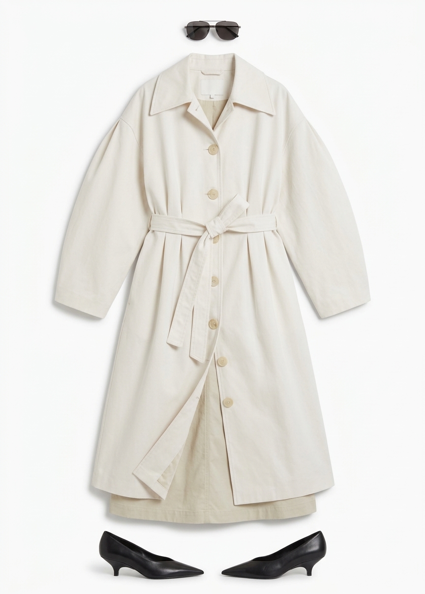 Callyn Trench Coat - Light Beige