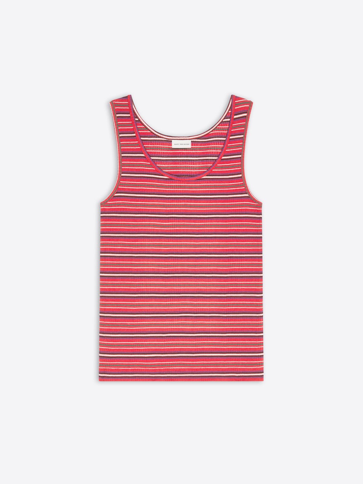 Ribbed cotton tank top
