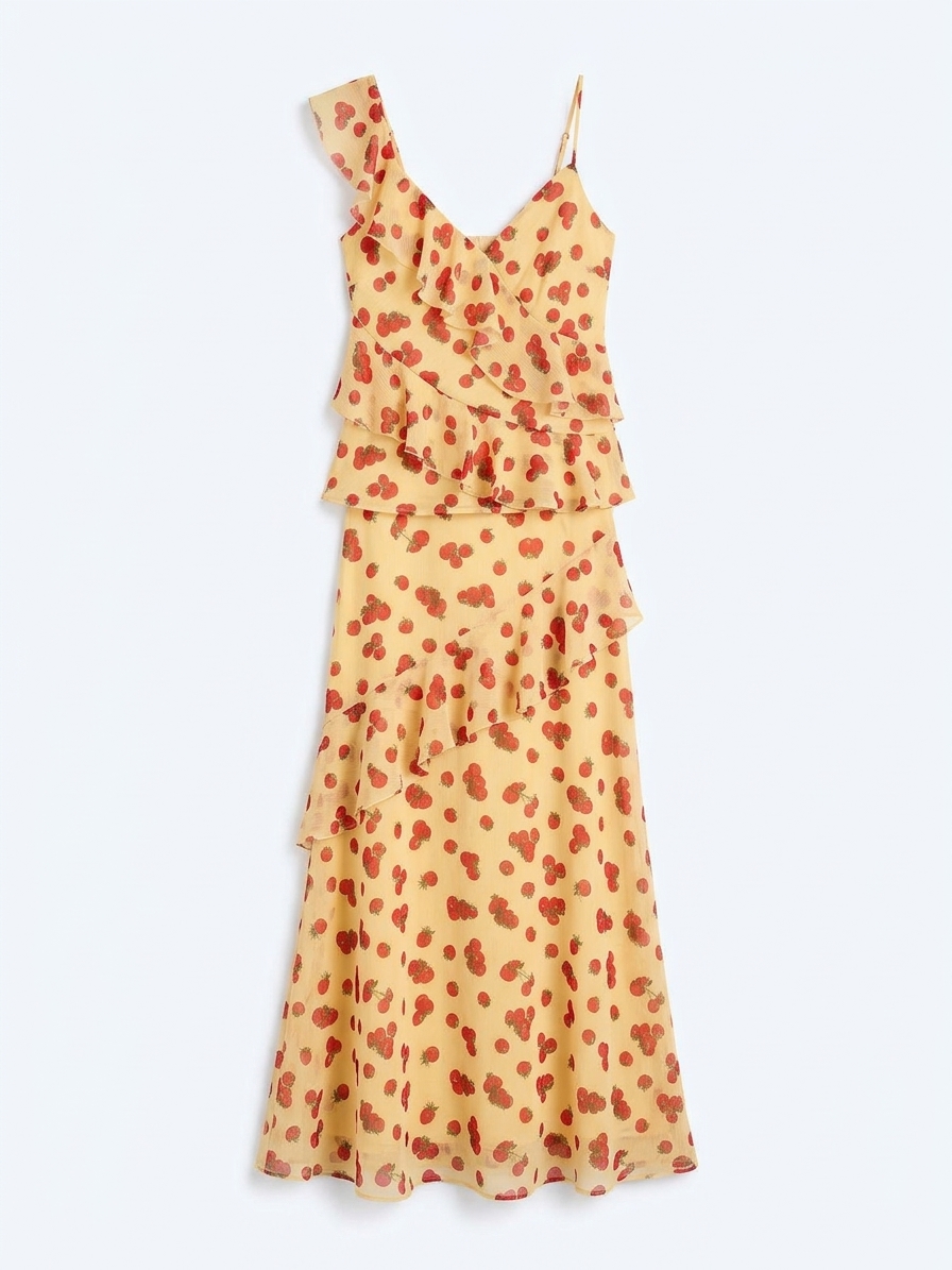 Francie Top In Tomato Print