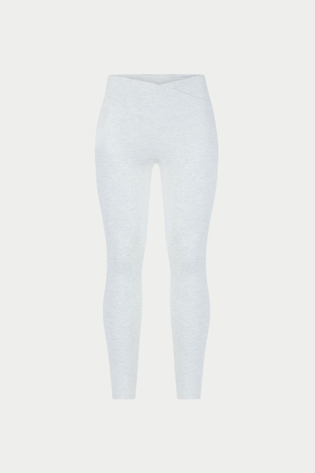 SCULPT SOFT TOUCH CROSSOVER WAISTBAND LEGGINGS - GREY MARL