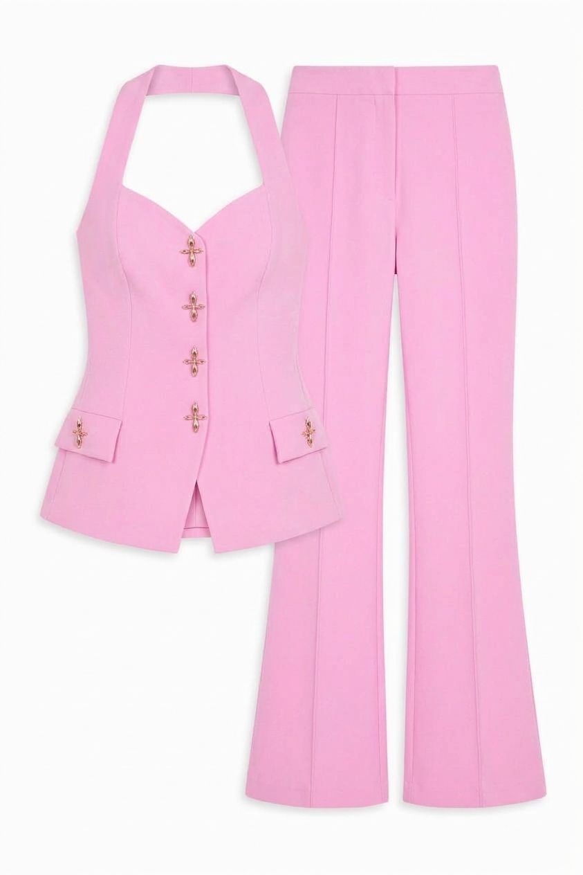 Zoe Pink Waistcoat