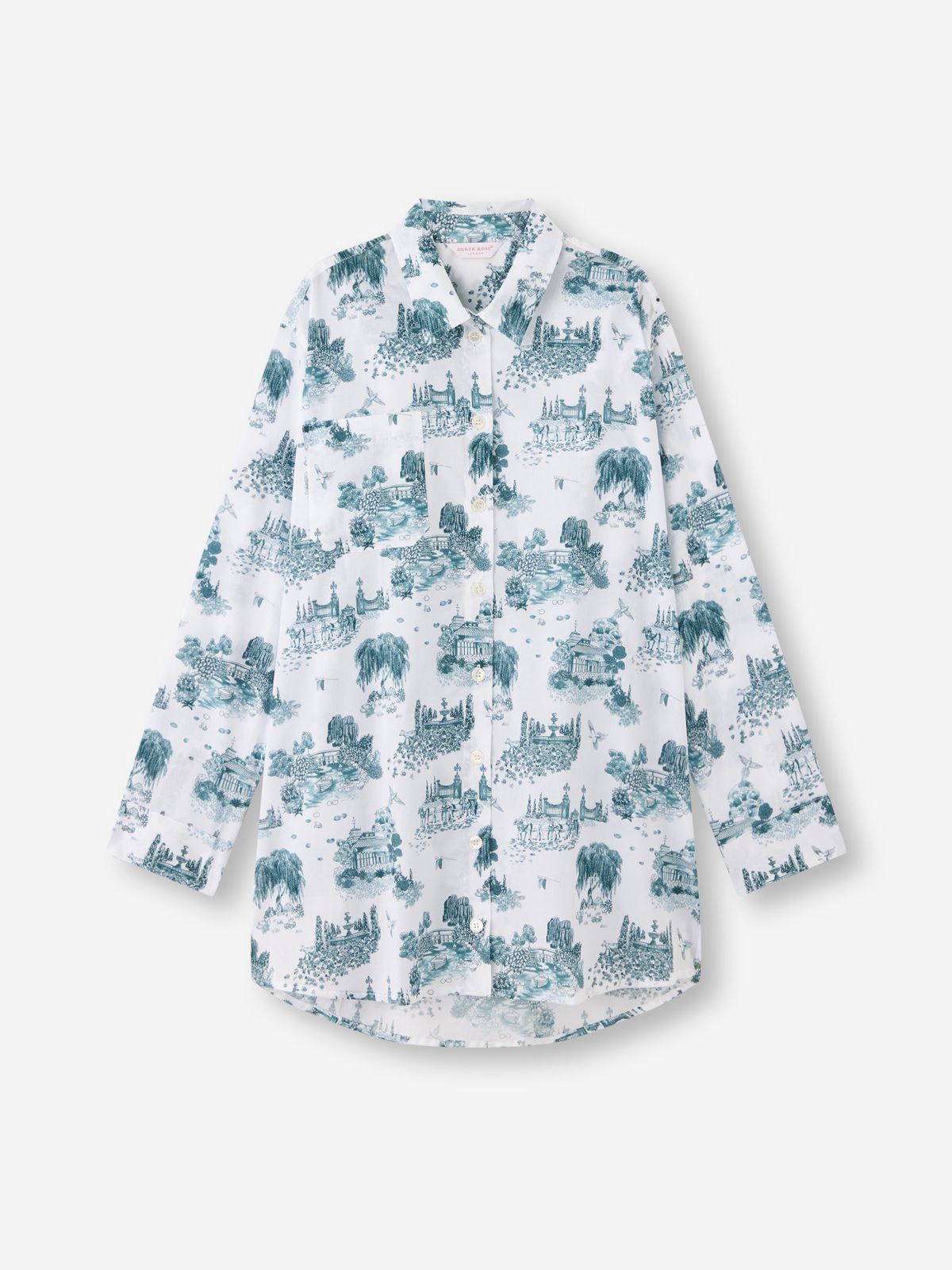 Ledbury Cotton Batiste Nightshirt White London Toile