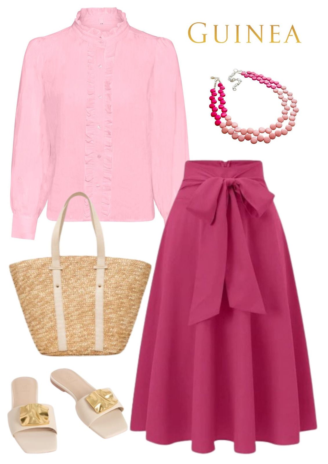 Eva Cotton Blouse - Pink - 50% Off