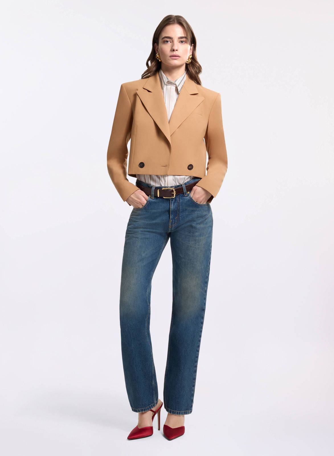 Cropped Wool Jacket
