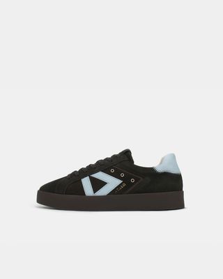 Nyx 02 Low Top Trainers - Chocolate Brown Suede & Sky Blue Nubuck Leather