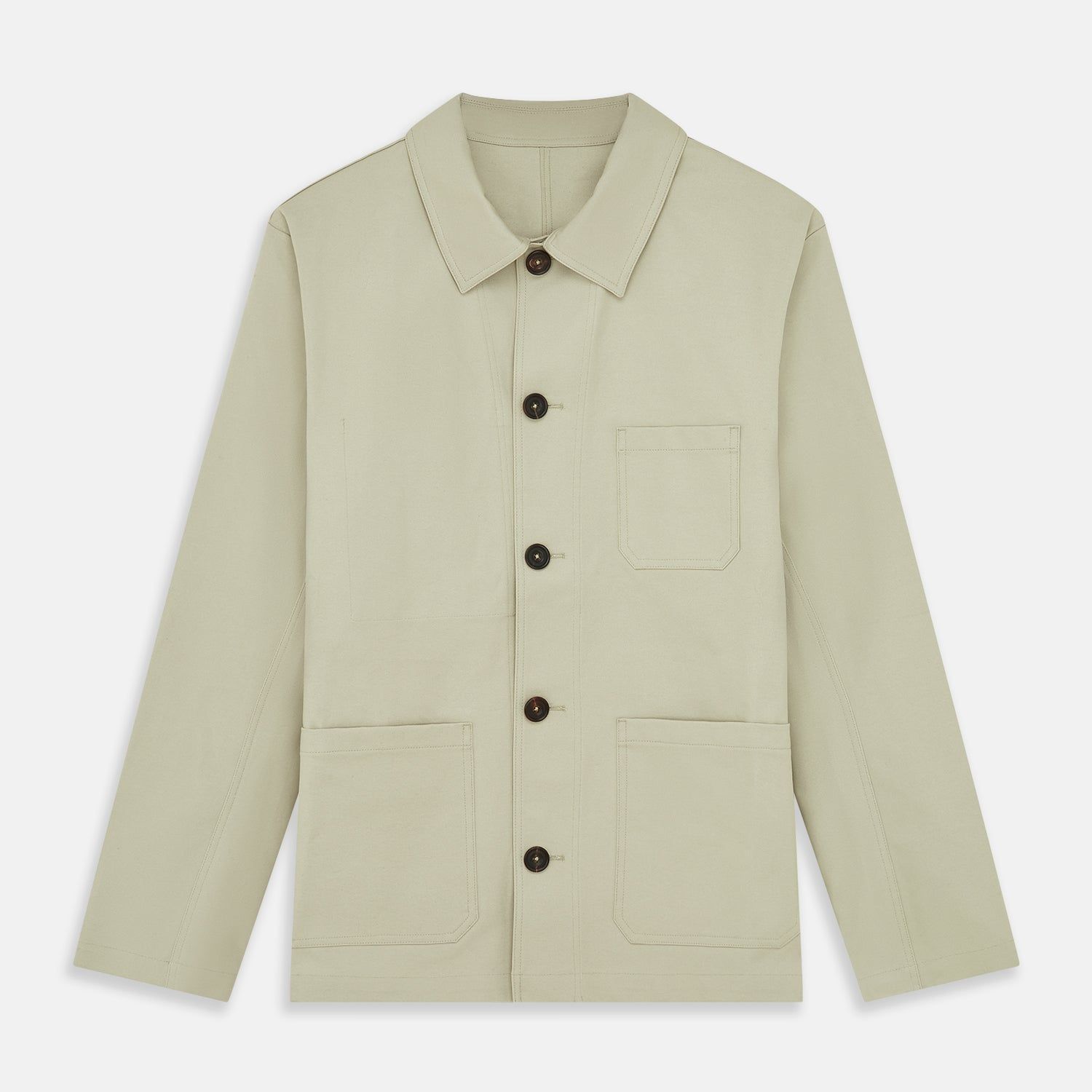 Tan Organic Cotton Blend Remy Chore Jacket