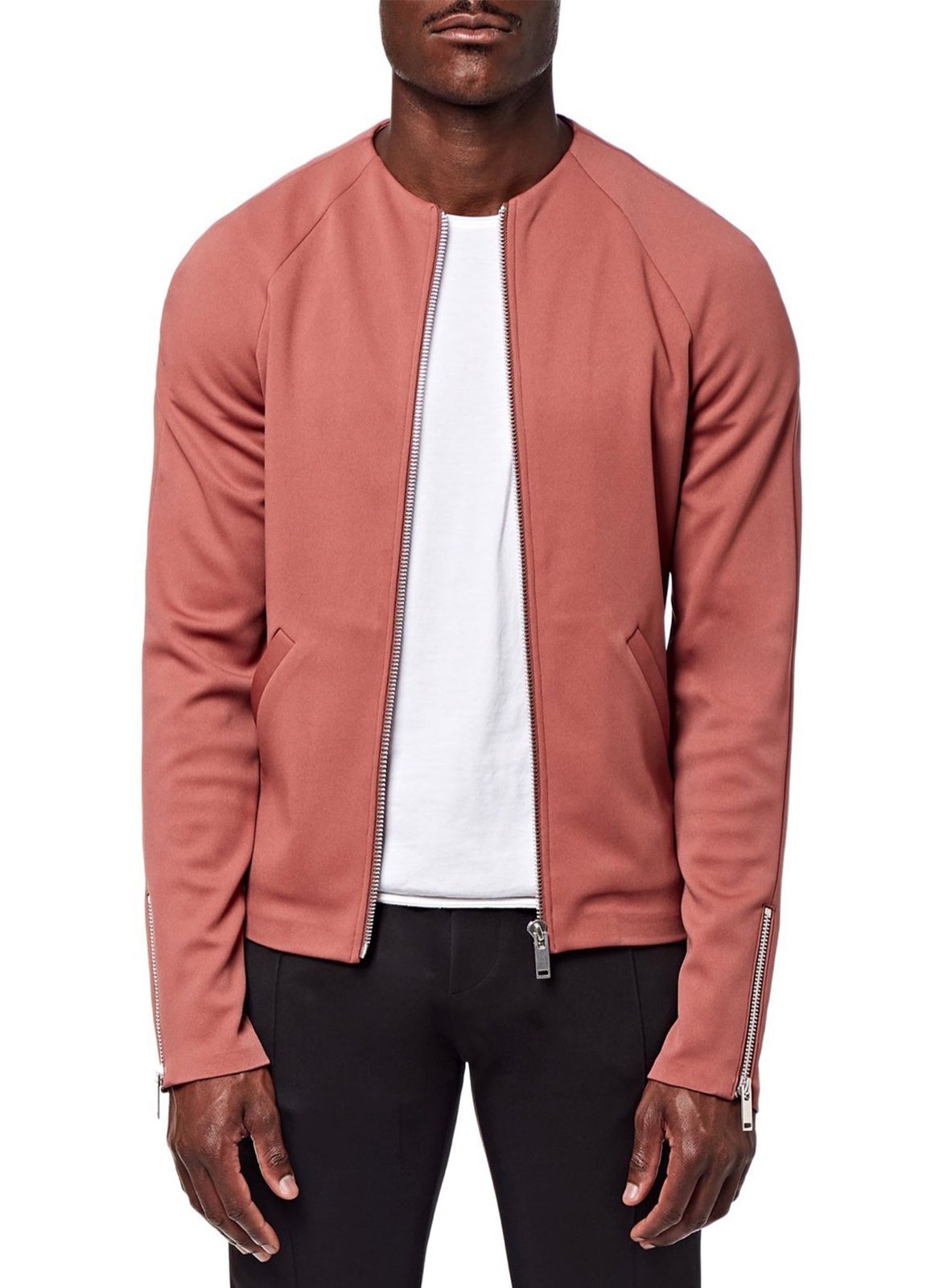 Collarless Jacket
